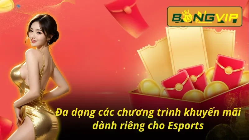 Betting Esports tại Bongvip - Thiên Đường Thể Thao Điện Tử 3 Khuyến mãi đặc biệt dành riêng cho Esports